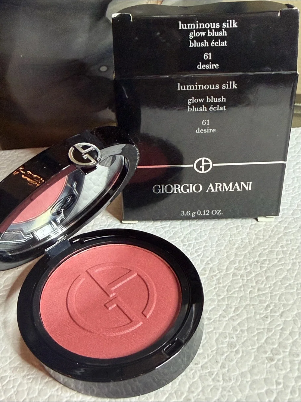 Giorgio Armani Luminous Silk Glow Blush - Desire 61 (Warm Pink Coral)